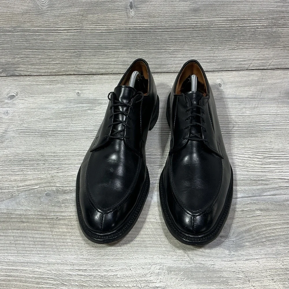 Allen Edmonds Seneca Dress Shoes Men's Size 12 D Black Leather Split-Toe Blucher